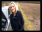 cute outdoor banging with a handsome towheaded german gal