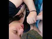 outdoors blowjob