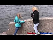Teeny lesbian fingered