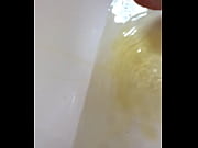 peeing in my tub bath and.