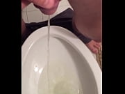 first-ever-timer boy peeing in restroom