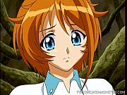 chesty rosy haired anime porno sweetheart railing on.