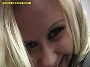 mischievous blond undresses and deep-throats