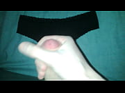 jizz on used ebony undies