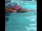 cherokeedass in the pool dancing bachata