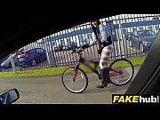 faux cop supah-steamy cyclist with xxl globes and.