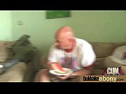 scorching black nymph in interracial gang-drill.