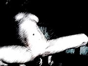 supah-steamy girl pounds a faux penis