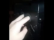 stunning dude frigs his computer