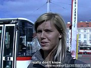 czech streets - ilona takes currency for public fuckfest