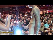 teenage honey brown-haired drilling on stage