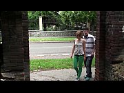 Cute teen Alexis Crystal AKA Anouk PUBLIC stree...