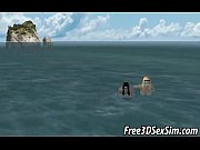 sizzling 3 dimensional silver-blonde mermaid getting pummeled on.