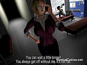 buxom three dimensional assistant gargling penis at the office