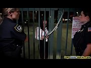 ambidextrous cops outdoor threeway pummeling interracial