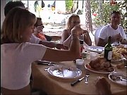at lunch table a dinner turns into an sex