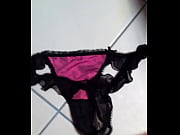 jerkingoff my sisters g-string