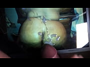 cum shot on ebony plumper from.