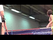 grappling lesbos prepping for dildoing