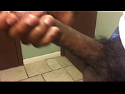 youthful ebony dude milks rigid-on