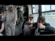 extreme public lovemaking in a city bus with.
