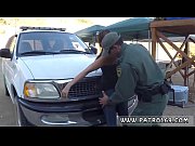laura grabbed cop brown-haired gets pulled over for.