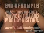 elderly mature takes a facial cumshot.
