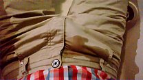Italian guy pisses in his pants and cum Thumbnail