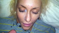 Cumshot on Haydens face while shes sleeping Thumbnail