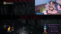 Nerdy BBW playing video games then punishing he... Thumbnail
