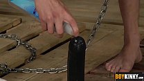 Slave toy Skyler toying with his ass and loving... Thumbnail