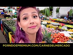 CARNE DEL MERCADO - Oiled up hard pickup and fuck with busty Latina Veronica Orozco