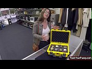 Hot French babe gets fucked fucked in the pawnshop for a plane ticket