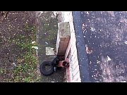 Amateur couple caught fucking outdoors