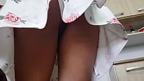 Upskirt to a friend from . Without trousers