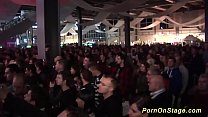 wild sapphic love on public show stage Thumbnail