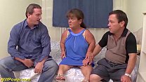 real midget couple in a threesome fuck orgy's Thumb