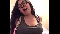 Cute Pregnant Mexican, Masturbating.