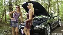 Two milf pussies want to be fucked outdoor Thumbnail