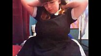 chub in maid outfit from DesireBBWs.com strips ... Thumbnail