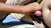 Girl Masturbates boyfriend on a public beach Thumbnail