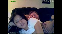 Chubby Asian Teen Gives A Webcam Show With Her Boyfriend