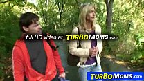 Threesome sex in park with euro milf Klarisa Leone Thumbnail