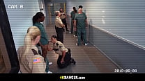 Huge titted prison guard Kailani Kai bangs with prisoner