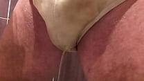 Pissing in my coton brief