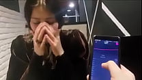 cute girl with remote vibrator in public's Thumb
