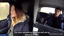Burglar fucks hot brunette cab driver Thumbnail