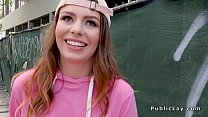 Teen with cap gets facial in public Thumbnail