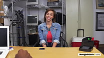 Sexy BIG TITTED chick grabbed and FUCKED HARDCORE on wooden desk's Thumb