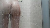 taking a shower